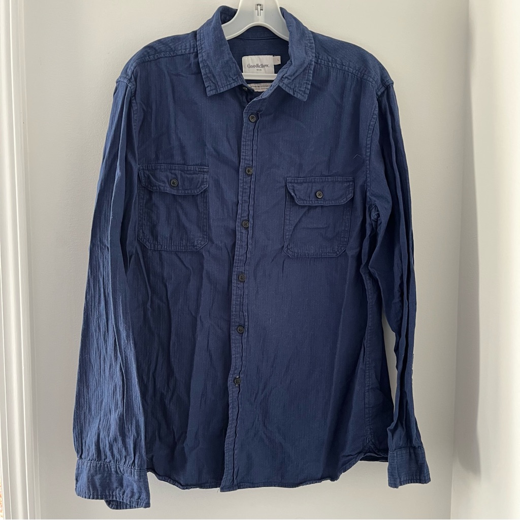3/$25 Button Downs - Denim Blue Button Down